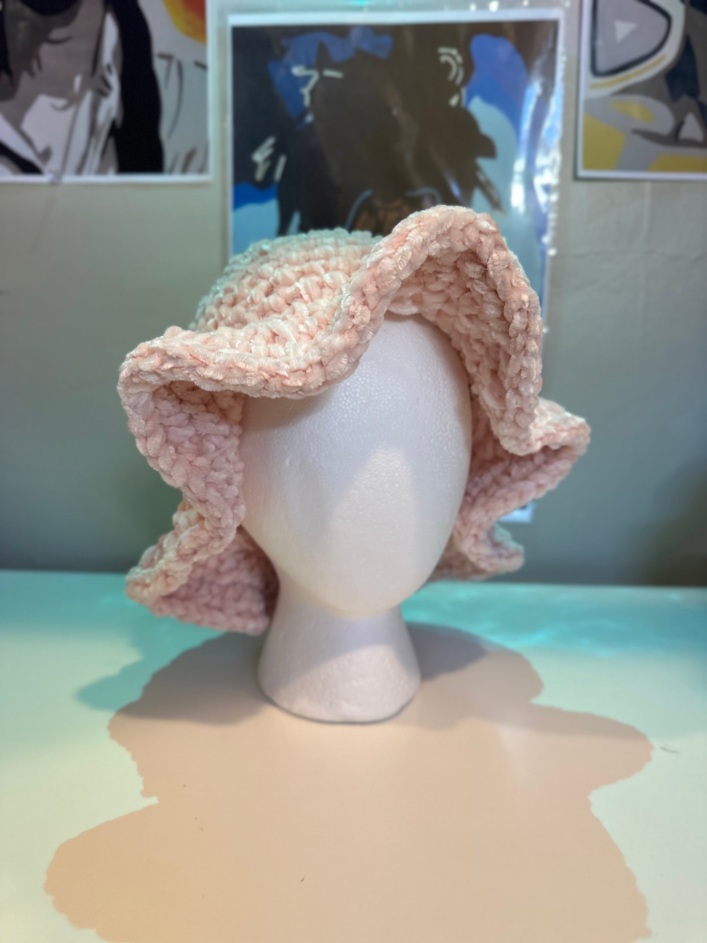 Baby Pink Velvet Bucket